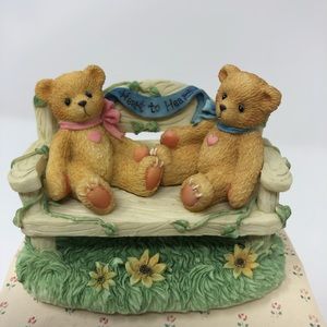 Cherished Teddies CRT240 1996 Two Bears on Bench